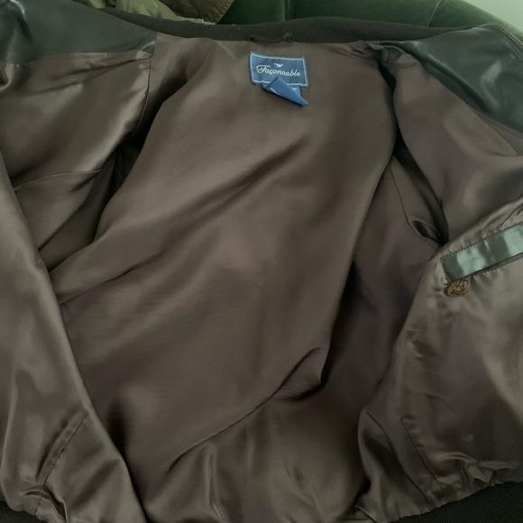 Faconnable Brown Lambskin Leather Jacket. Large. Beautiful. Excellent condition - Picture 7 of 12